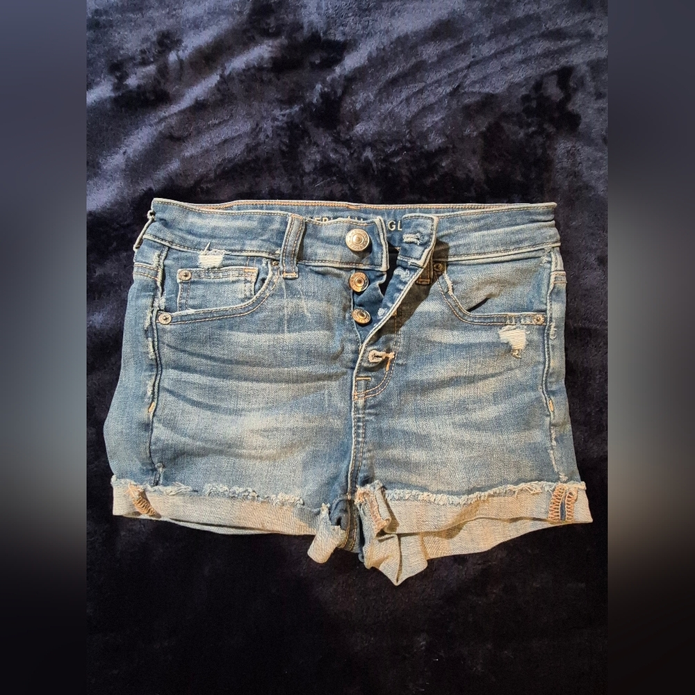 American Eagle Outfitters Light Blue Jean Shorts